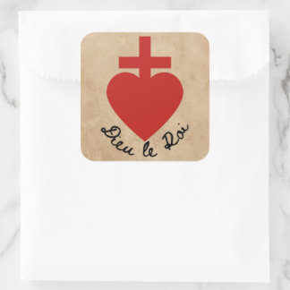 Sticker Carré Le Petit Badge Du Sacre Coure Vendéen