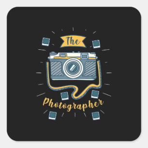 Sticker Carré Le photographe