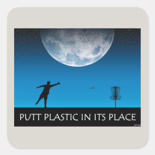 Sticker Carré Le Plastique À La Place