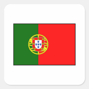 Sticker Carré Le Portugal - drapeau portugais