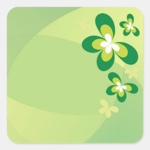 Sticker Carré Le printemps a Sprung