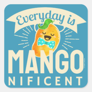 Sticker Carré Le quotidien est magnifique - Mango Pun