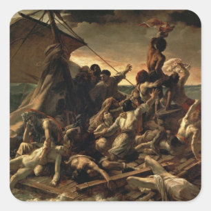 Sticker Carré Le Radeau de la Méduse - Théodore Géricault