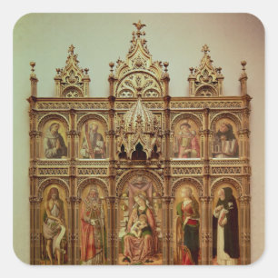 Sticker Carré Le retable de Demidoff, 1476