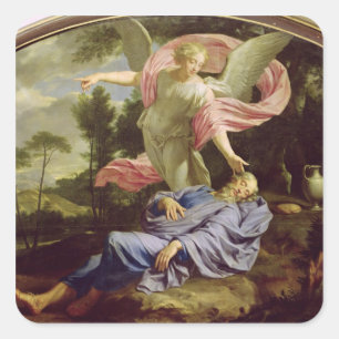 Sticker Carré Le rêve d'Élijah, 1650-55