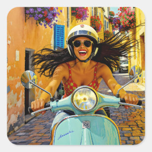 Sticker Carré “Le rire du vent” (Rire du Vent)