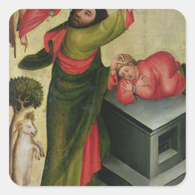 Sticker Carré Le Sacrifice d'Isaac du Haut-Autel (Devant)