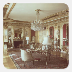 Sticker Carré Le salon