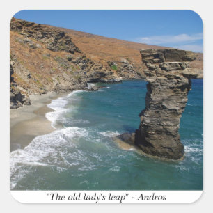 Sticker Carré "Le saut de vieille dame" - Andros
