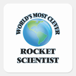 Sticker Carré Le scientifique de Rocket le plus intelligent du