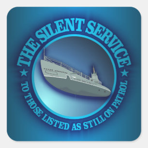 Sticker Carré Le service silencieux