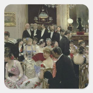 Sticker Carré Le Soiree, c.1880