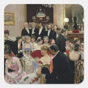 Sticker Carré Le Soiree, c.1880