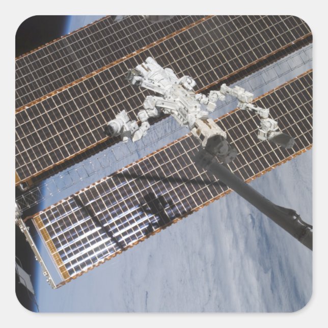 Sticker Carré Le système robotique Dextre construit au Canada 3 (Devant)