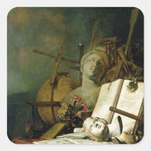 Sticker Carré Le Transience de toutes les choses terrestres,