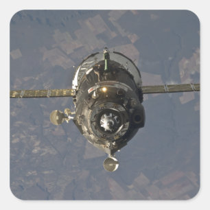 Sticker Carré Le vaisseau spatial 3 de Soyuz TMA-19