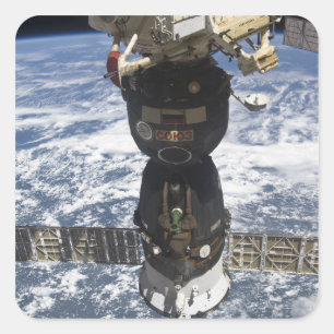 Sticker Carré Le vaisseau spatial de Soyuz TMA-19