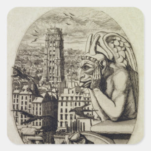 Sticker Carré Le vampire, 1853