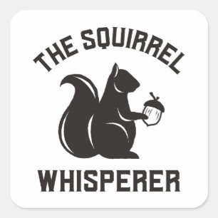 Sticker Carré Le Whisperer d'écureuil   Écureuil
