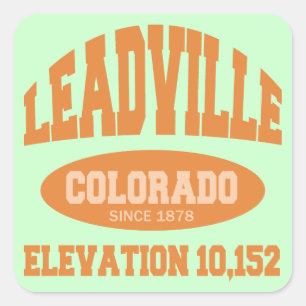 Sticker Carré Leadville, Colorado