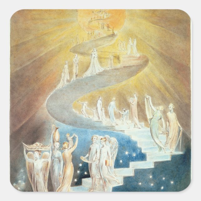 Sticker Carré L'échelle de Jacob (Devant)