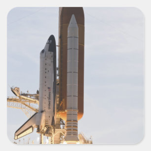 Sticker Carré L'effort de navette spatiale enlève 2