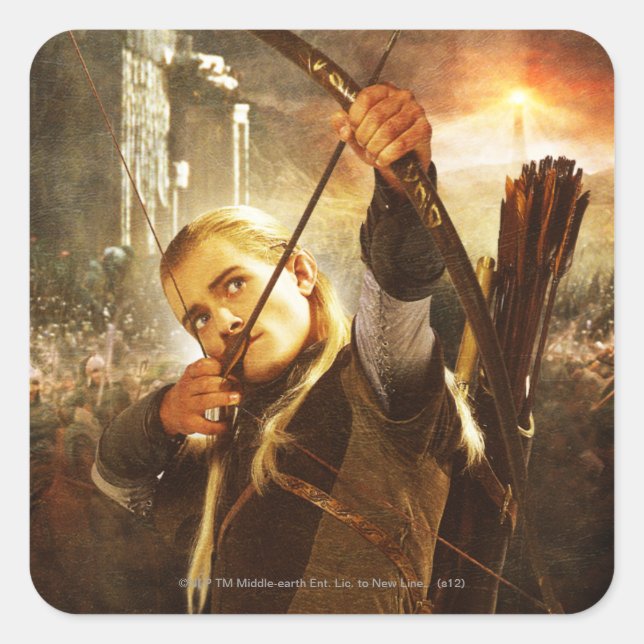 Sticker Carré LEGOLAS GREENLEAF™ en action (Devant)