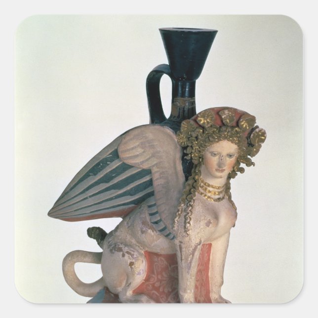 Sticker Carré Lekythos sous forme de Sphinx (Devant)