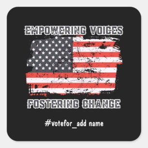 Sticker Carré L'élection présidentielle de 2024 aux Etats-Unis