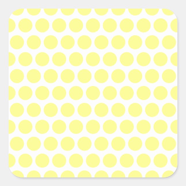 Sticker Carré Lemon Sherbet Pois (Devant)