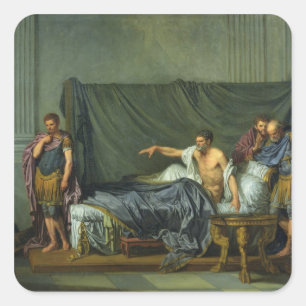 Sticker Carré L'empereur Severus réprimandant son fils