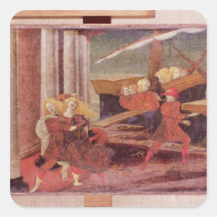 Sticker Carré L'enlèvement d'Helen, vers 1470