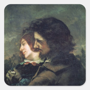Sticker Carré Les amants heureux, 1844