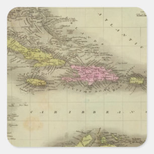Sticker Carré Les Antilles 23