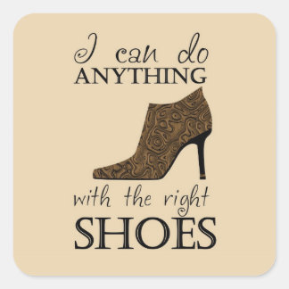Sticker Carré Les bonnes chaussures