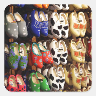 Sticker Carré Les Clogs hollandais