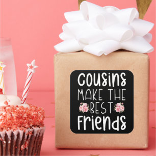 Sticker Carré Les Cousins Font Fleur Les Meilleurs Amis De Beaux