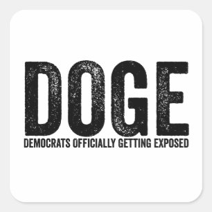 Sticker Carré Les Démocrates se font officiellement exposer