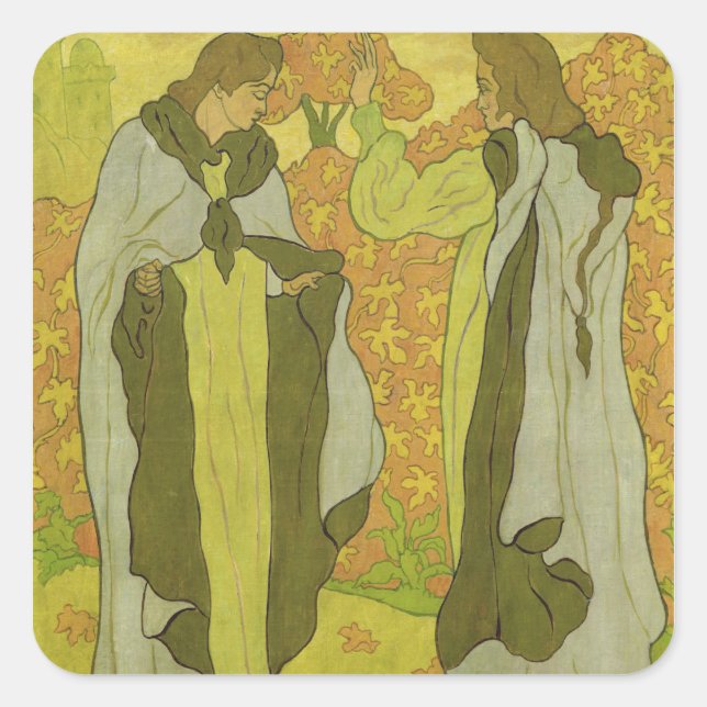 Sticker Carré Les Deux Grâces, 1895 (Devant)