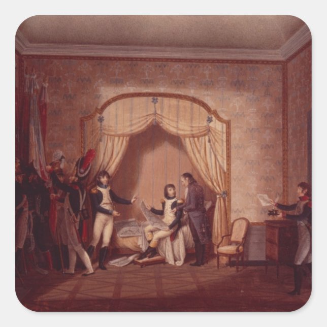 Sticker Carré Les drapeaux capturés de Montenetto et Cossaria (Devant)