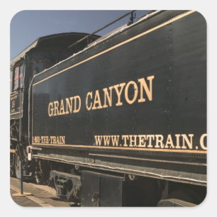 Sticker Carré Les Etats-Unis, Arizona, Williams : Chemin de fer