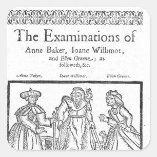 Sticker Carré Les examens de Baker d'Anne, Joanne Willimot