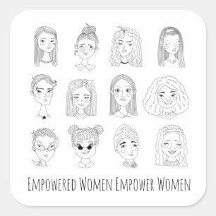 Sticker Carré Les femmes autonomisées