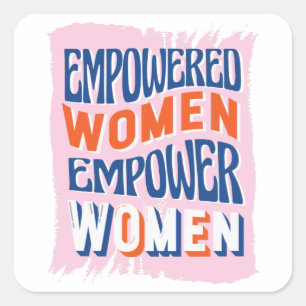 Sticker Carré Les femmes autonomisées