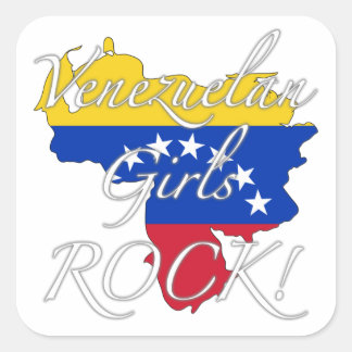 Sticker Carré Les filles vénézuéliennes Rock !