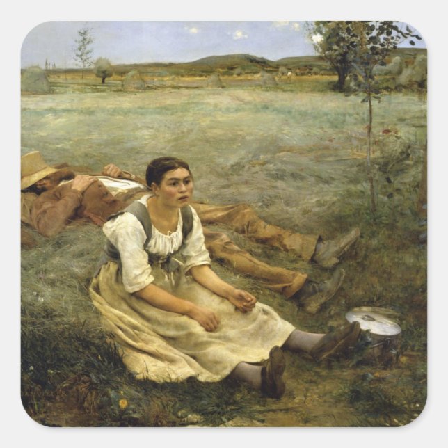 Sticker Carré les foins (Devant)