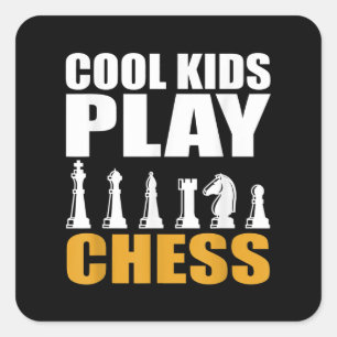 Sticker Carré Les garçons de Great Chess Kids
