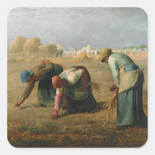 Sticker Carré Les glaneurs, 1857