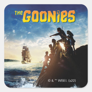 Sticker Carré Les Goonies Pirate Ship Théâtre Art