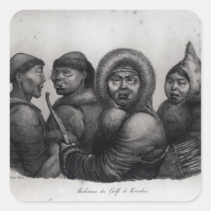 Sticker Carré Les habitants du golfe de Kotzebue